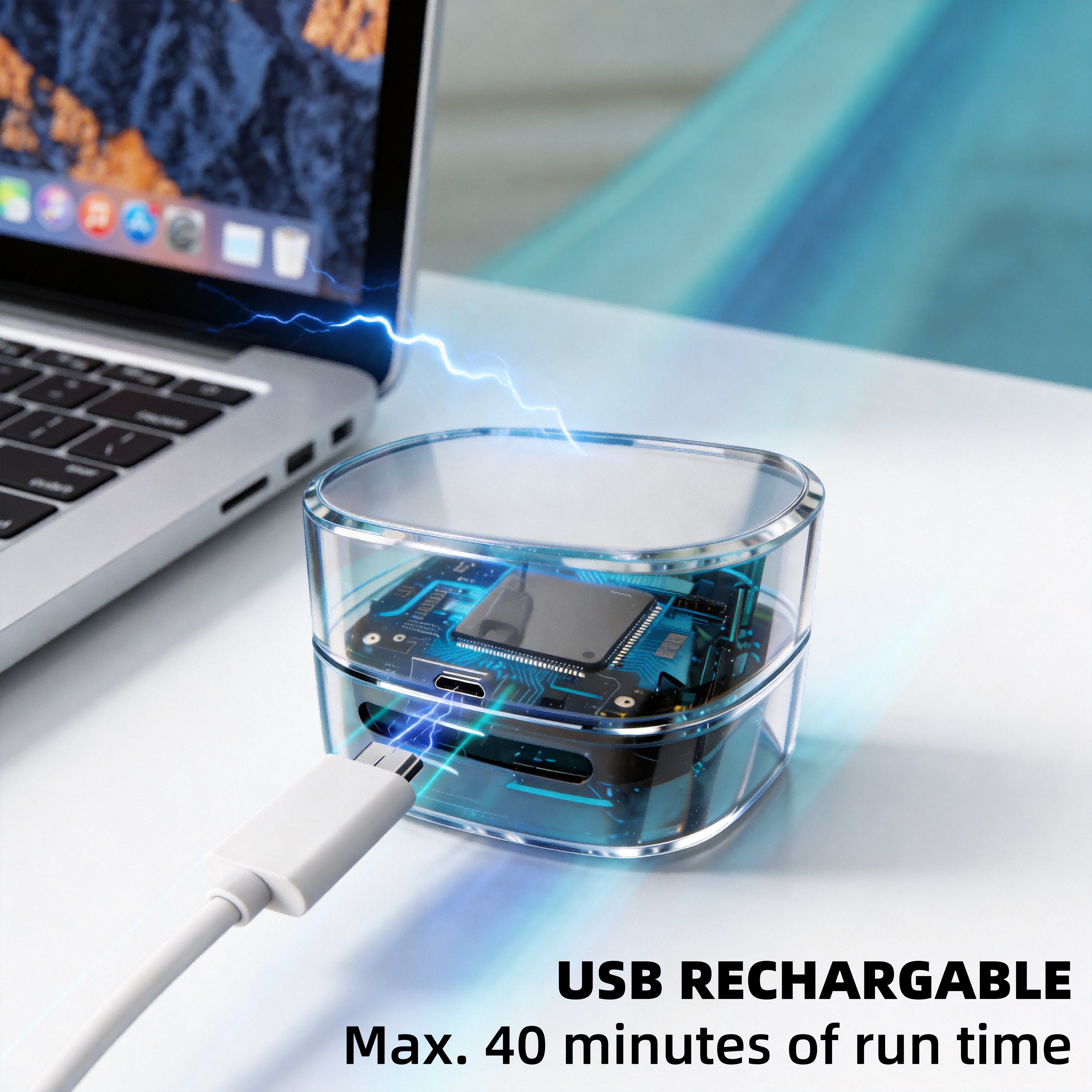 Mini Desktop Vacuum Coffee Grounds Cleaner USB Rechargeable